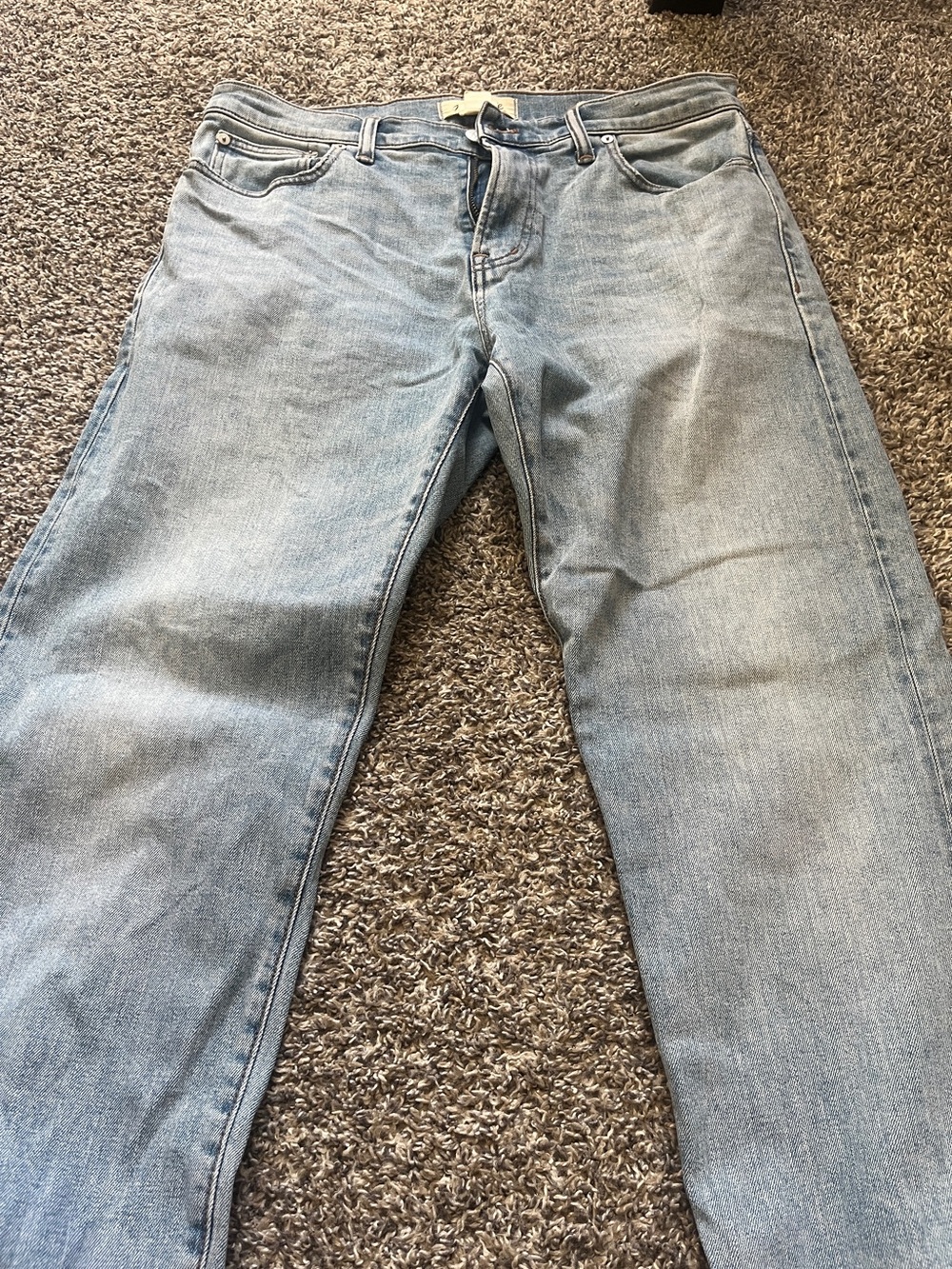 Madewell - Organic Denim Light Wash Men’s Jeans - Classic Straight Fit